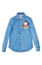 Women's Moschino Porky Pig Denim Shirt Us / 42 It - Blue