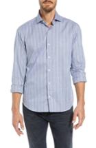 Men's Culturata Tailored Fit Stripe Sport Shirt - Blue