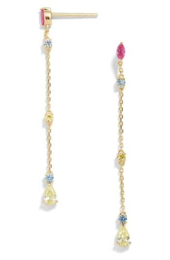 Women's Baublebar Linear Stone Drop Earrings