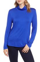 Women's Everleigh Knit Shirttail Turtleneck, Size - Blue