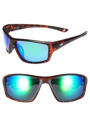 Men's Rheos Eddies Floating 58mm Polarized Sunglasses - Tortoise/ Emerald