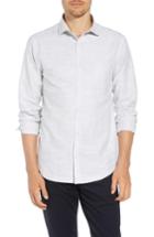 Men's Devereux Rugger Fit Sport Shirt, Size Medium - Grey