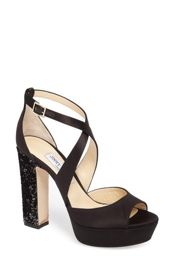 Women's Jimmy Choo April Platform Sandal Us / 34eu - Black
