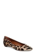 Women's Aquatalia Marcella Weatherproof Genuine Calf Hair Flat .5 M - Brown