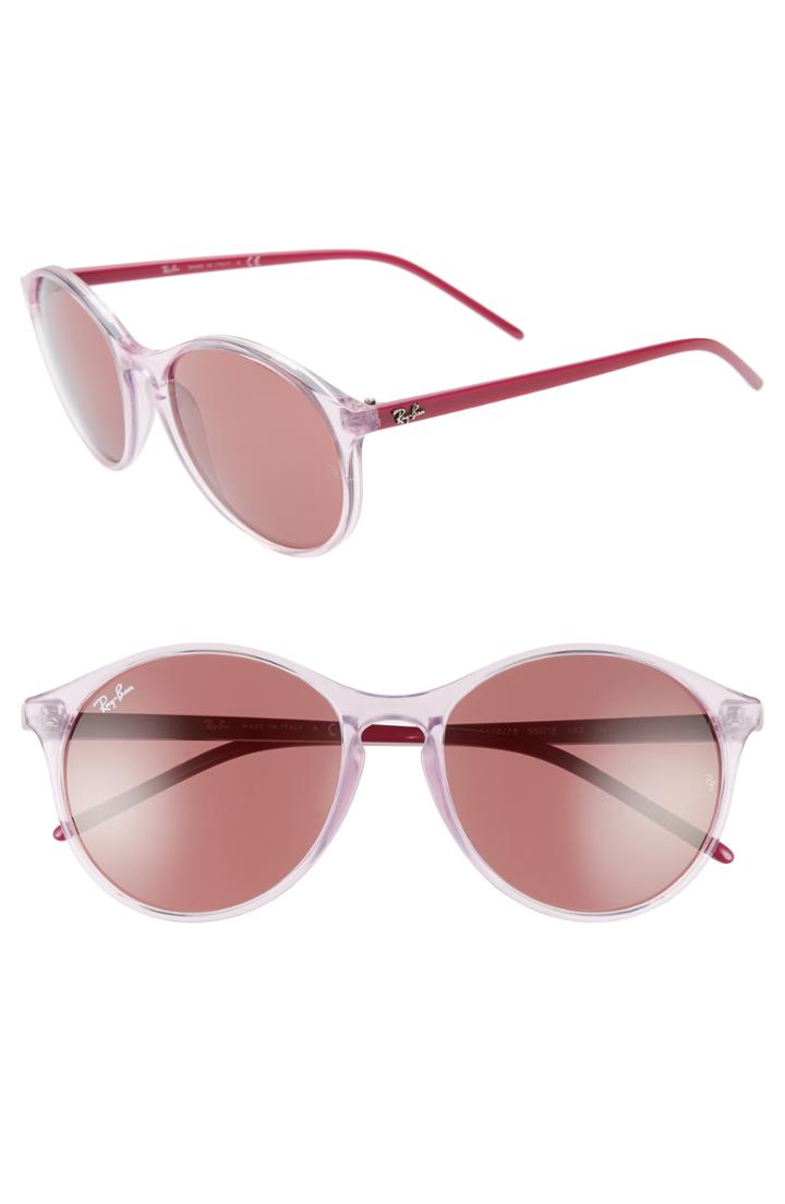 Women's Ray-ban Highstreet 55mm Round Sunglasses -