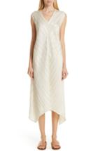 Women's Zero + Maria Cornejo Foulard Plisse Linen & Silk Dress