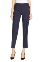 Women's Boss Tocanes Modern Check Wool Ankle Trousers - Blue