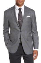 Men's Todd Snyder White Label Trim Fit Plaid Wool Sport Coat R - Grey