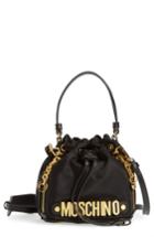 Moschino Letters Small Nylon Bucket Bag -