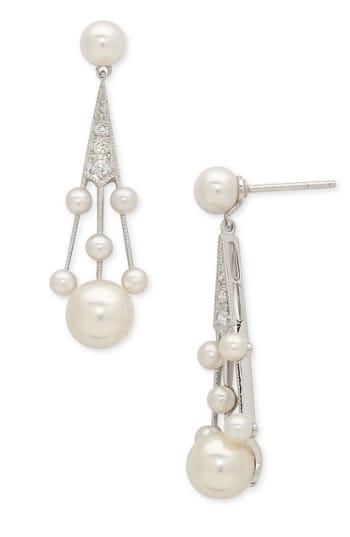 Women's Mikimoto 'legacy Collection' Akoya Cultured Pearl & Diamond Earrings