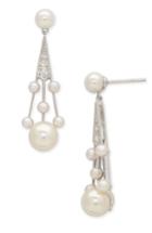 Women's Mikimoto 'legacy Collection' Akoya Cultured Pearl & Diamond Earrings