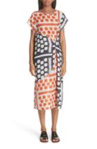 Women's Zero + Maria Cornejo Dot Print Linen Dress - Orange