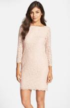 Women's Adrianna Papell Lace Overlay Sheath Dress - Pink