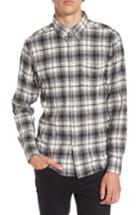 Men's Naked & Famous Denim Regular Fit Plaid Flannel Sport Shirt - White