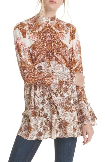 Women's Free People Lady Luck Print Tunic - Ivory