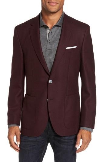 Men's Boss Janson Trim Fit Wool Blazer R - Red