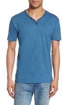 Men's Lucky Brand Y-neck Henley T-shirt - Blue