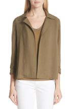 Women's Lafayette 148 New York Grant Altruistic Cloth Jacket, Size - Green