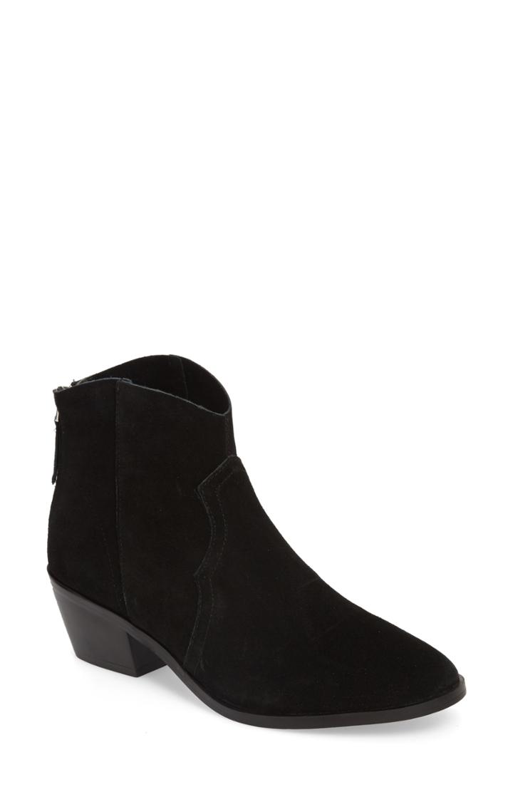 Women's Topshop Betty Western Bootie .5us / 40eu - Black