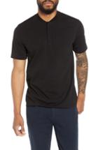 Men's Calibrate Trim Fit Henley T-shirt, Size - Black