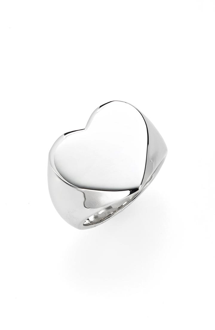 Women's Ton Wood Heart Signet Ring