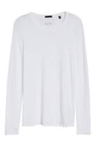 Women's Atm Anthony Thomas Melillo Destroyed Wash Tee - White