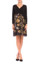 Women's Olian 'giorgina' Maternity Wrap Dress - Black