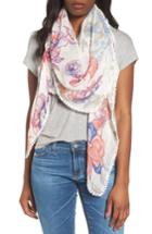 Women's Caslon Print Scarf, Size - White