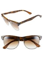 Men's Ray-ban 'clubmaster' 57mm Sunglasses - Matte Havana/ Brown Gradient