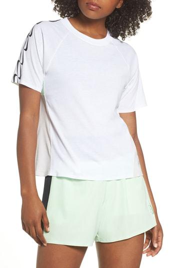 Women's Nike Nrg Women's Dri-fit Short Sleeve Top - White