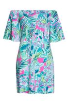 Women's Lilly Pulitzer Fawcett Off The Shoulder Dress, Size - Pink