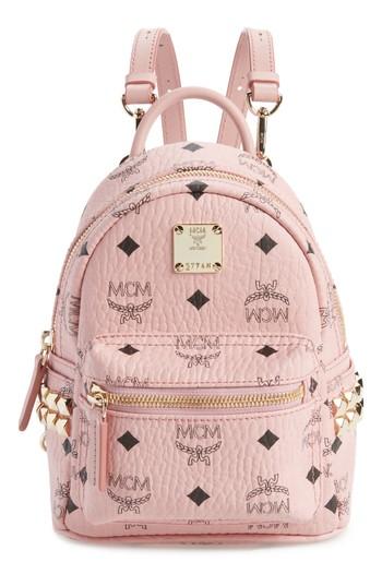 Mcm 'x-mini Stark Side Stud' Convertible Backpack - Black