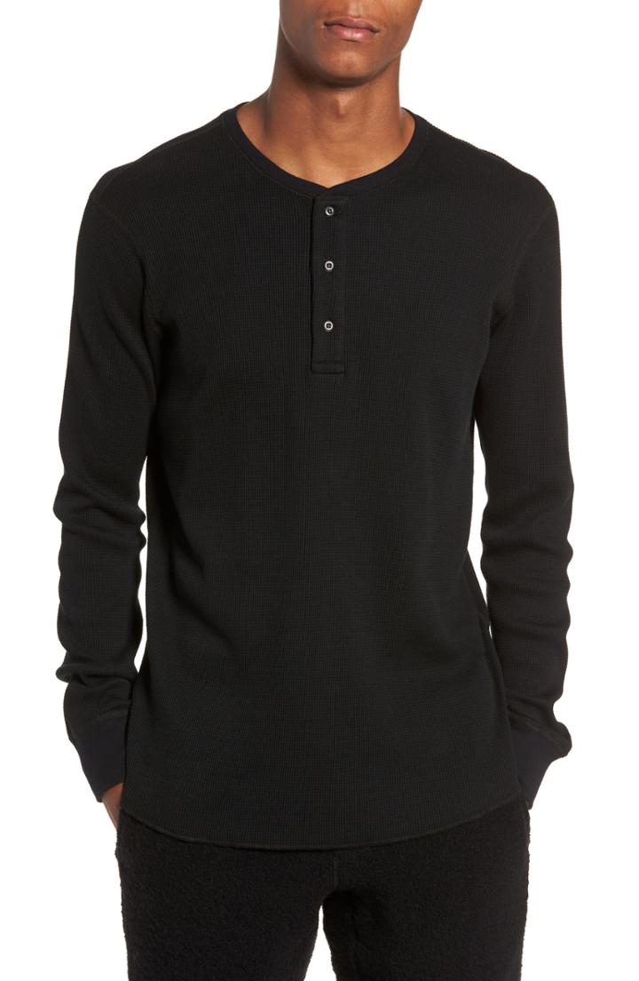 Men's Wings + Horns Long Sleeve Thermal Henley