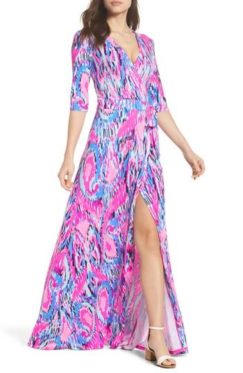 Women's Lilly Pulitzer Marvista Wrap Maxi Dress - Pink