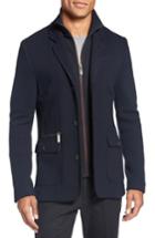 Men's Ted Baker London 'dom' Extra Trim Fit Jersey Blazer With Removable Bib