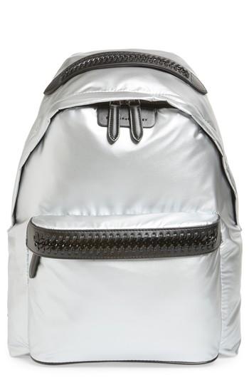Stella Mccartney Falabella Metallic Nylon Backpack - Metallic