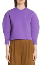 Women's Tibi Sculpted Sleeve Sweater - Purple