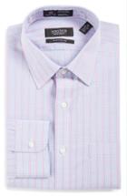 Men's Nordstrom Men's Shop Smartcare(tm) Traditional Fit Check Dress Shirt .5 32 - Pink