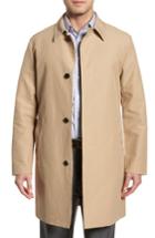 Men's Cole Haan Bonded Cotton Blend Raincoat - Beige