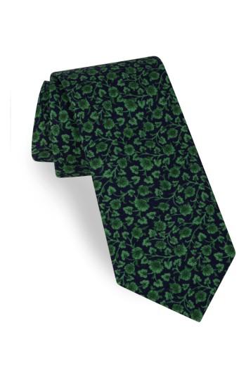 Men's Ted Baker London Floral Silk Tie, Size - Green