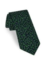 Men's Ted Baker London Floral Silk Tie, Size - Green