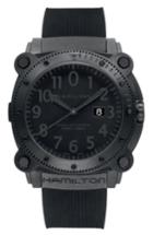 Men's Hamilton Khaki Belowzero Automatic Rubber Strap Watch, 46mm