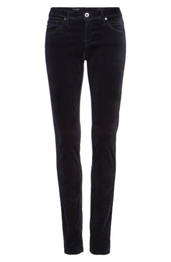 Women's Ag Super Skinny Velvet Leggings - Blue