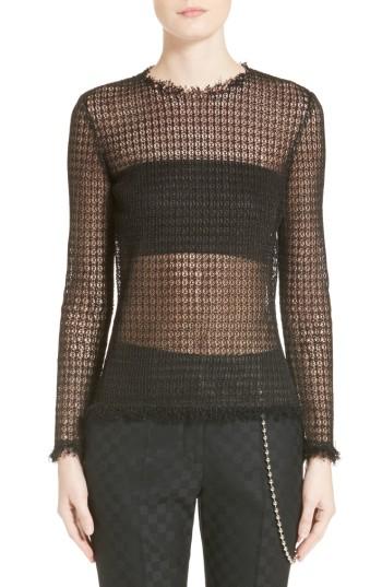 Women's Alexander Wang Geometric Lace Top