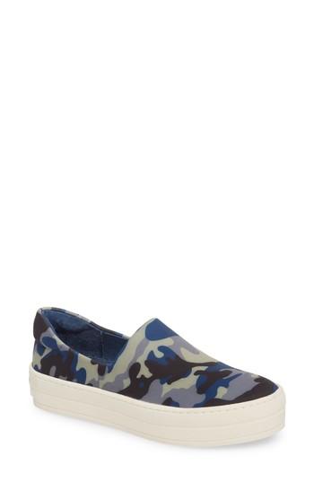 Women's Jslides Harlow Slip-on Platform Sneaker M - Blue