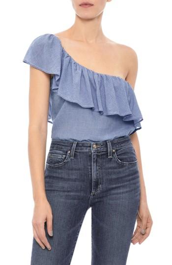 Women's Joe's Gabby Ruffle One-shoulder Top - Blue