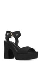 Women's Nine West Fallforu Platform Sandal M - Black