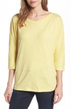 Women's Eileen Fisher Organic Cotton Knit Boxy Top - Yellow