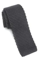 Men's 1901 Skinny Knit Tie, Size - Grey