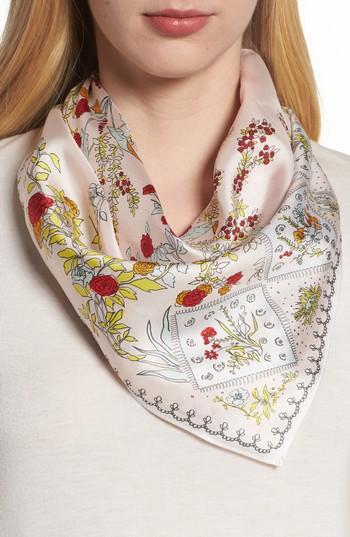 Women's Echo Coral Sea Silk Scarf, Size - Pink